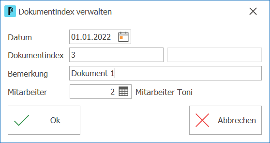 Leistungsverwaltung_Hilfstabellen_Hilfstabellen_Leistungsverwaltung_Dokumente verwalten_Index