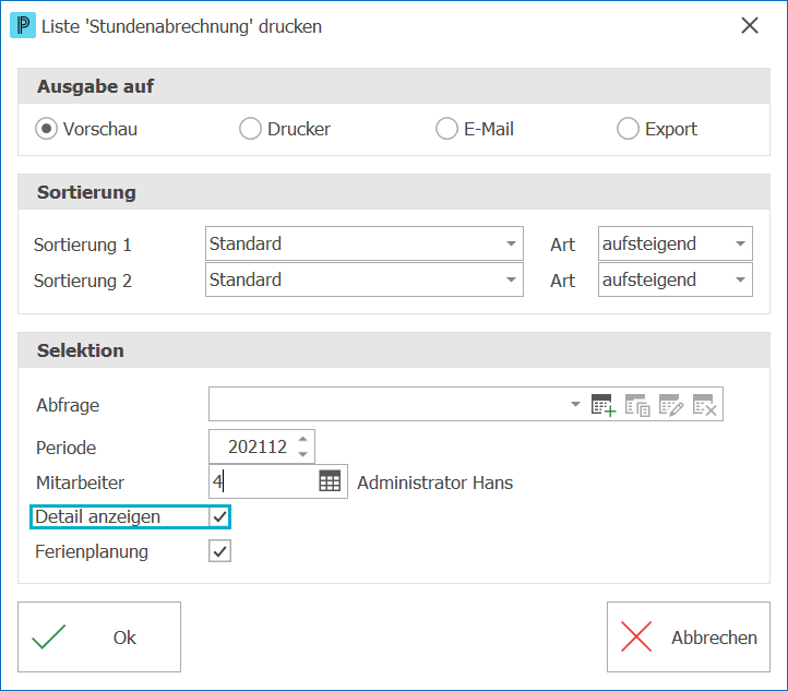 Zeit_Listen_Stundenabrechnung_Detail anzeigen