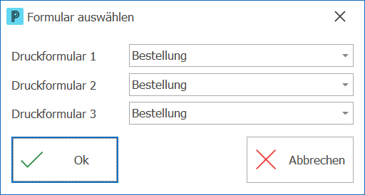 Einkauf Bestellung Formular