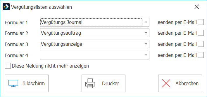 kre_Vergütung erstellen_Vergütungslisten wählen
