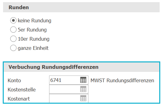 MWST_Verbuchung Rundungsdifferenz