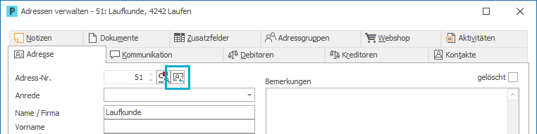 Import vcf auf Adresse