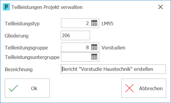 Leistung_Teilleistungen_Teilleistungen verwalten