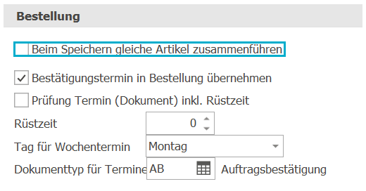 Einkauf_Bestellung_Artikel zusammenfügen