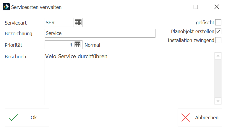 Serviceauftragsverwaltung_Hilfstabellen_Hilfstabellen_Serviceauftragsverwaltung_Servicearten verwalten