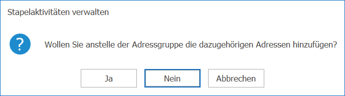 CRM_Newsletter_Extras_Stapelaktivitäten verwalten Adressgruppen nein
