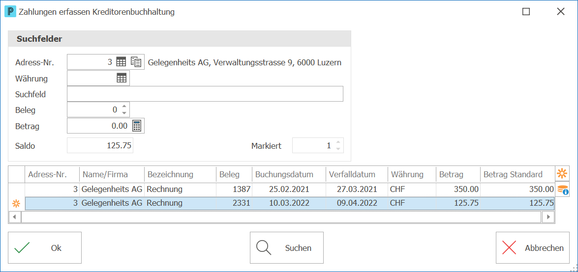 kre_Zahlungen erfassen