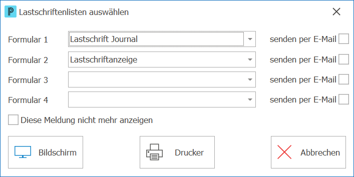deb_lastschriften_Lastschriftenlisten auswählen