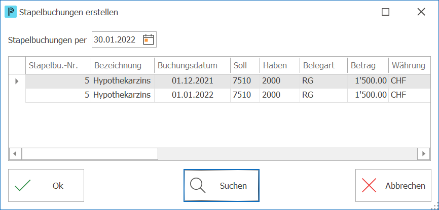 Kre_Stapelbuchungen erstellen