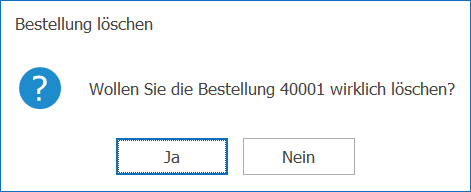 Einkauf Bestellung löschen_Hinweis 1