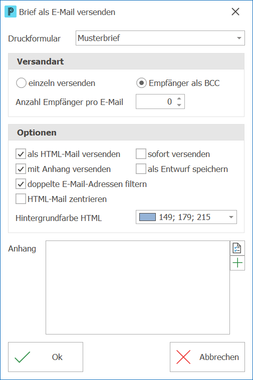 CRM_Briefe verwalten_Brief als Email senden