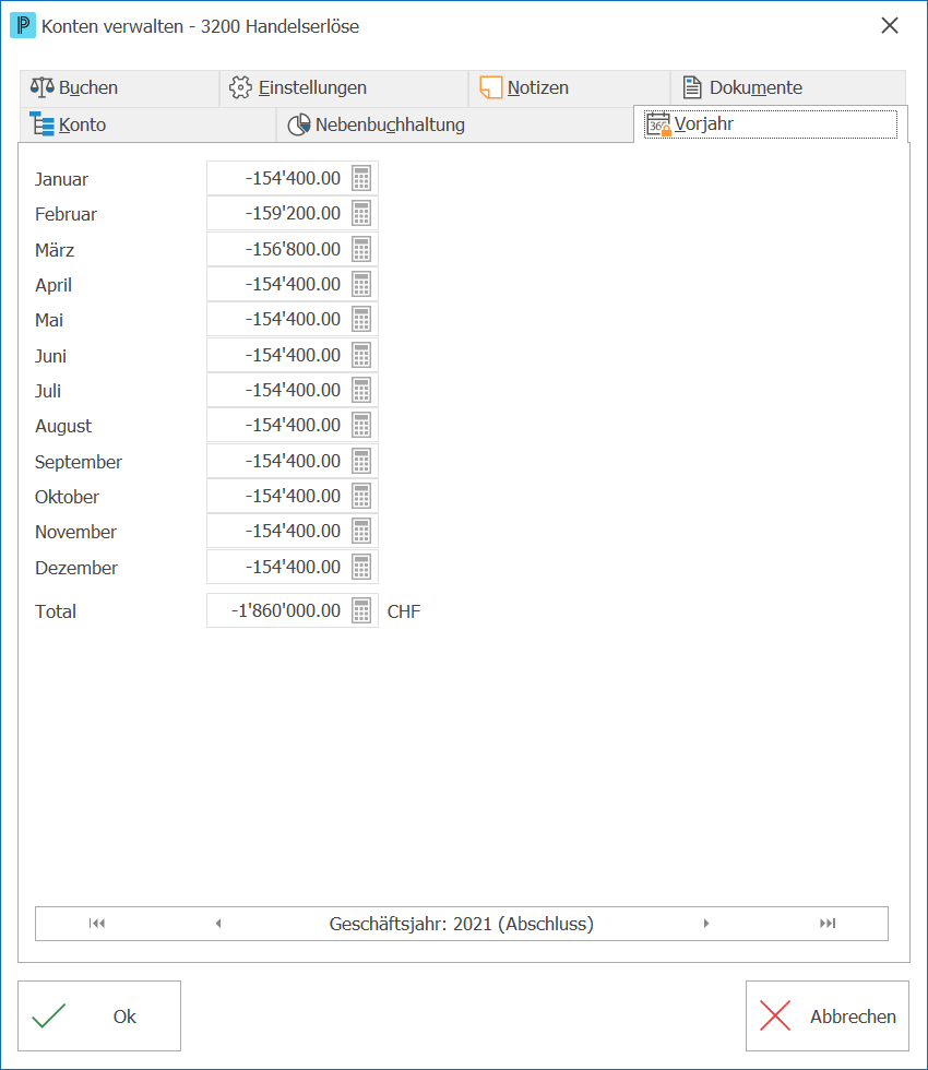 deb_Konto verwalten_Ansicht Register Vorjahr