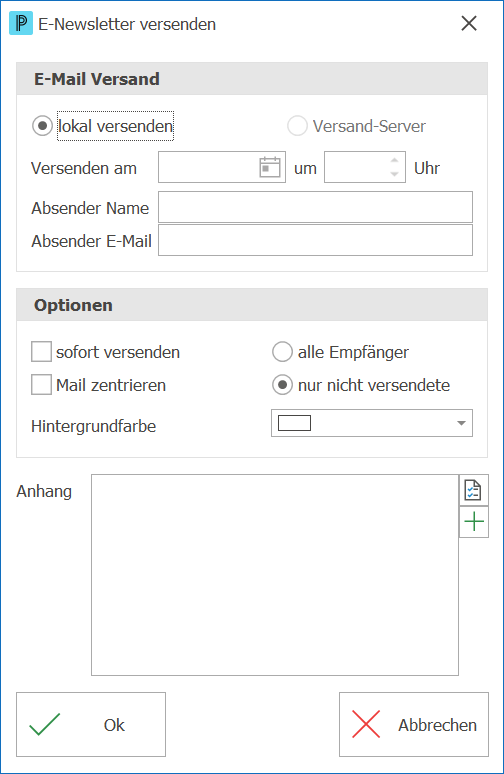 CRM_Newsletter_per Email versenden