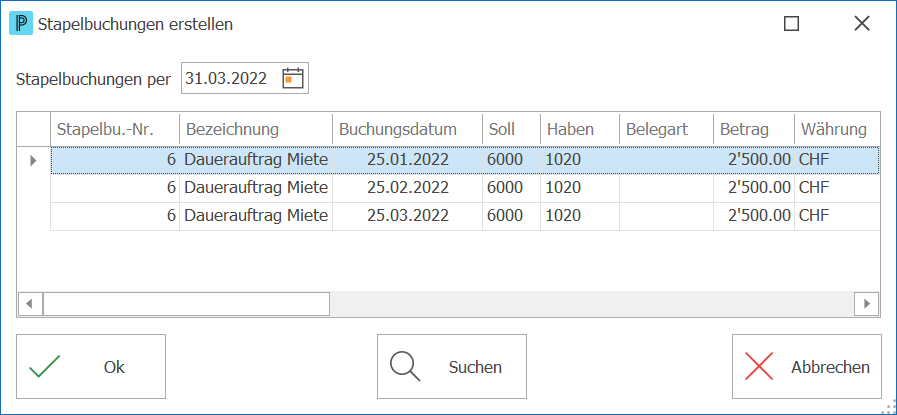 fib_Stapelbuchung erstellen