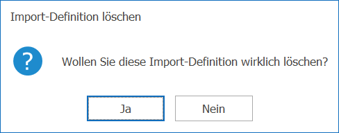Imp_Import-Definition löschen