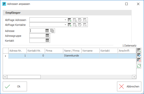 CRM_Briefe verwalten_Adresse anpassen