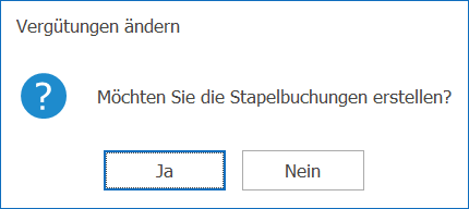 kre_Vergütung ändern _Frage Stapelbuchungen