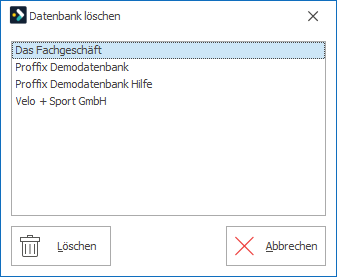 Datenbank löschen