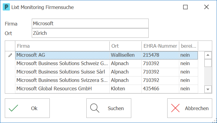 Adr_Lixt_Monitoring Firmensuche