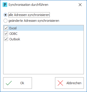 adressen synchronisieren