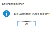 Datenbank gelöscht
