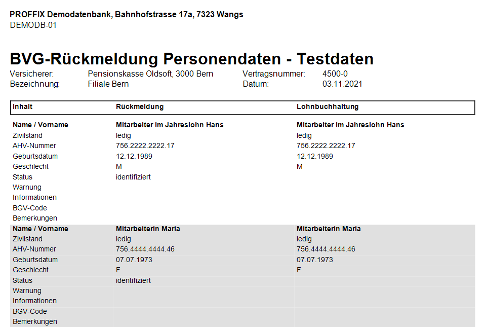 Lohn_ELM_BVG_Rückmeldung Personendaten_Rückmeldung BVG
