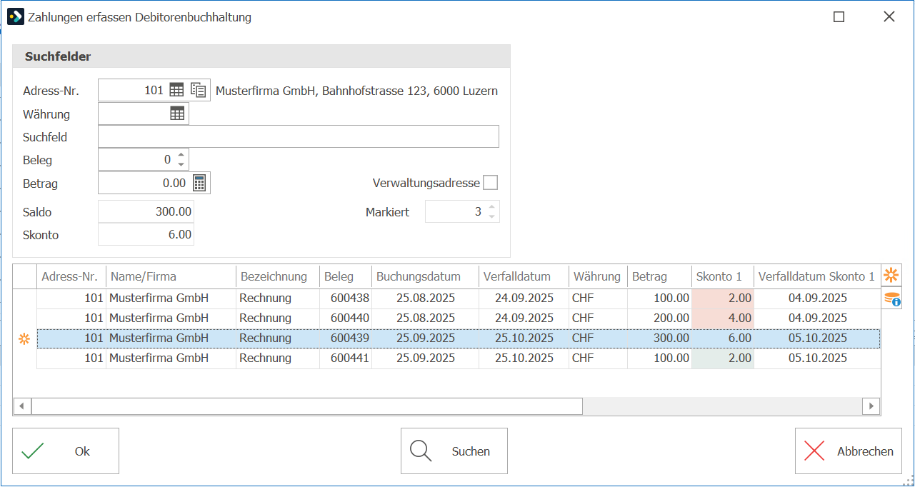 deb_Zahlungen erfassen Debitorenbuchhaltung
