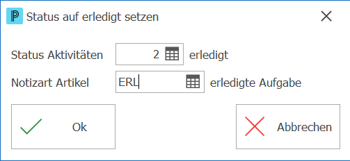 CRM_Newsletter_Extras_Status auf erledigt setzen