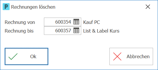 Leistung_Rechnung löschen