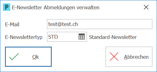 CRM_Newsletter_E-Newsletter Abmeldungen_kleines Fenster