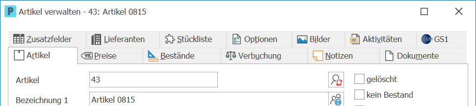 Artikel Register
