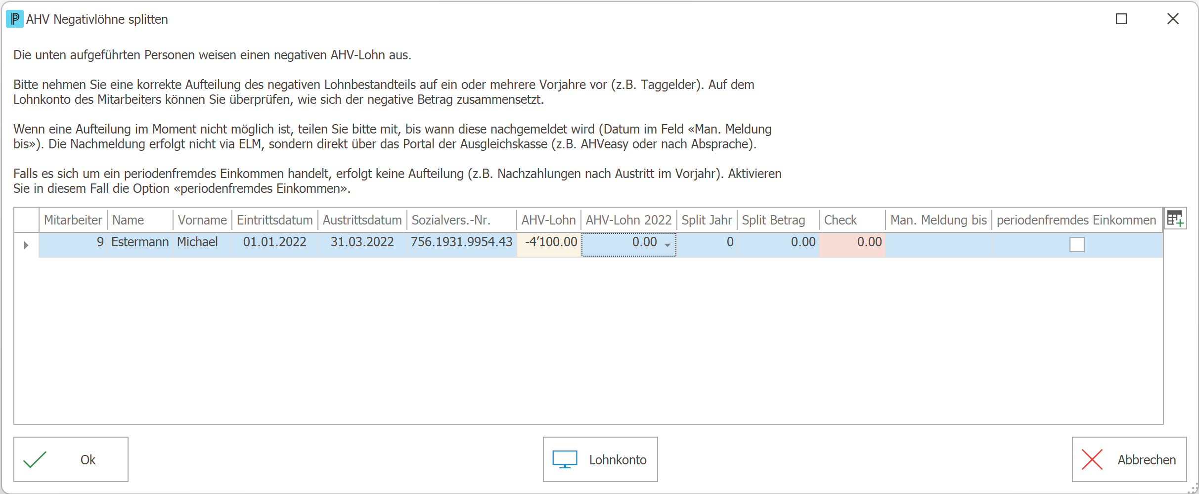 Lohn_ELM_Lohneldung_Negativlohn