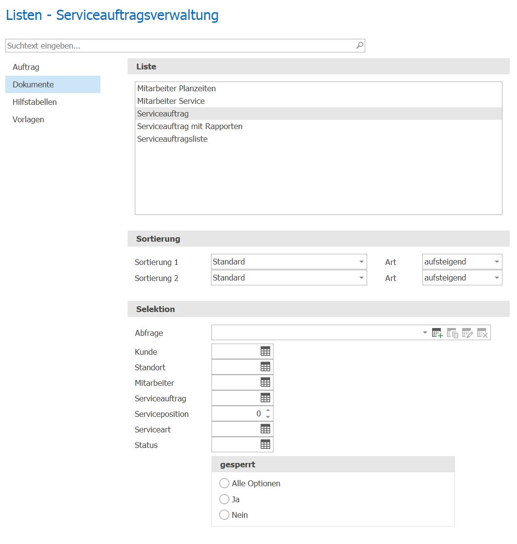 Service_Serviceauftrag_Listen_Bearbeiten