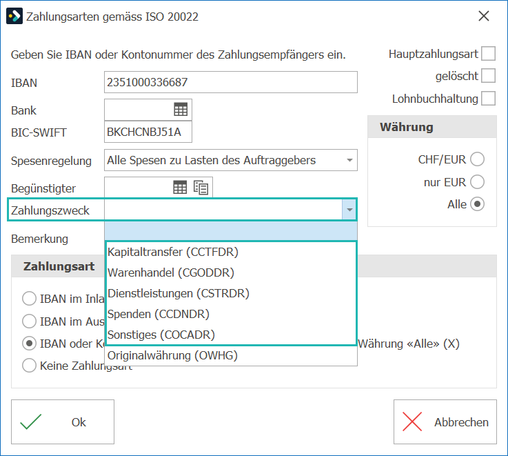 ZahlungsartMitZahlungszweck