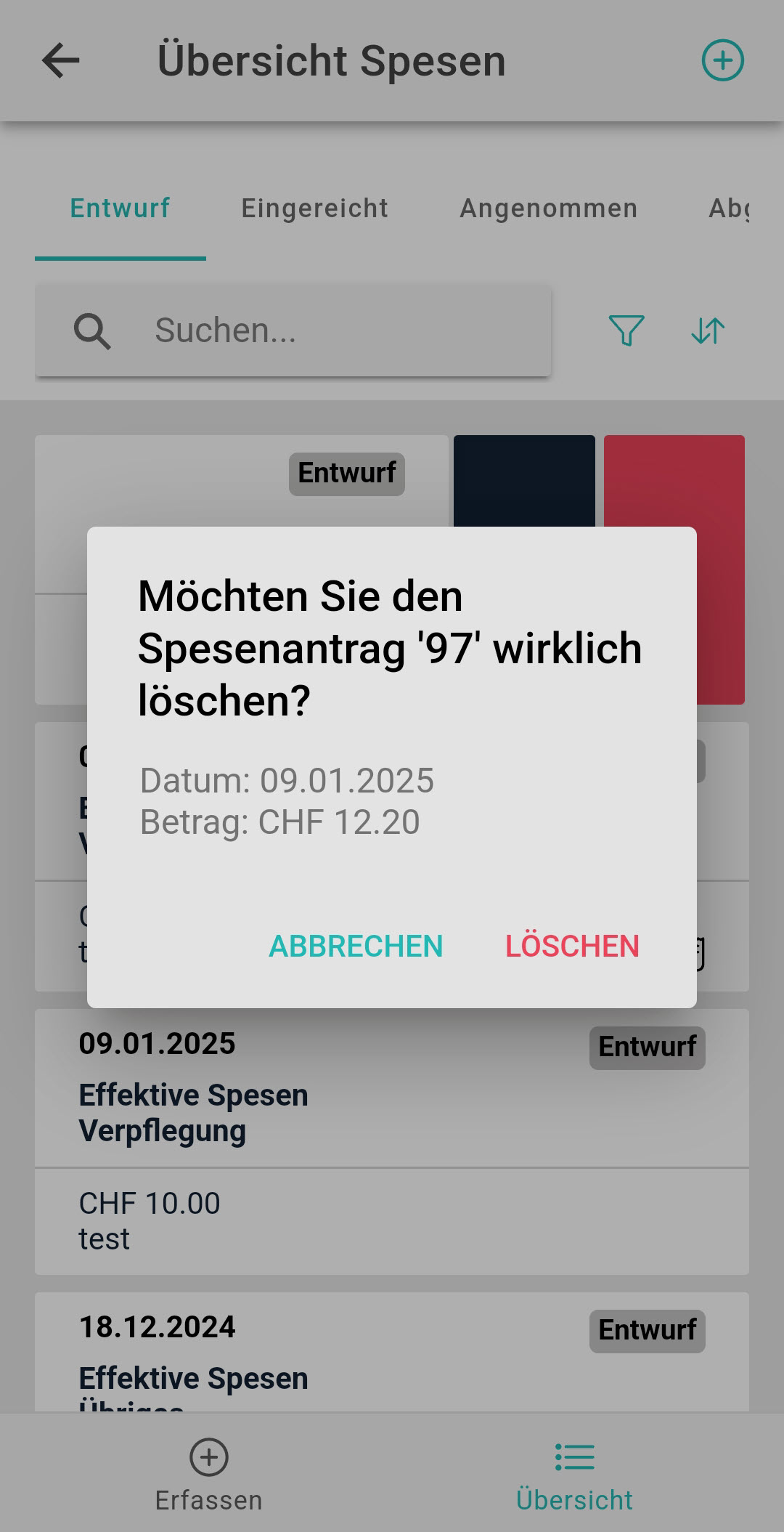Expenses_Übersicht_Löschen