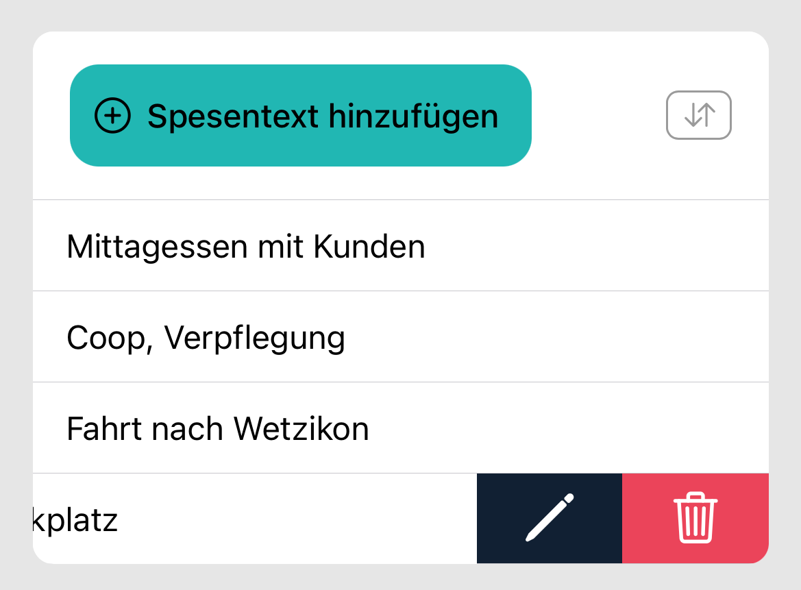 Expenses_Spesentext_Löschen